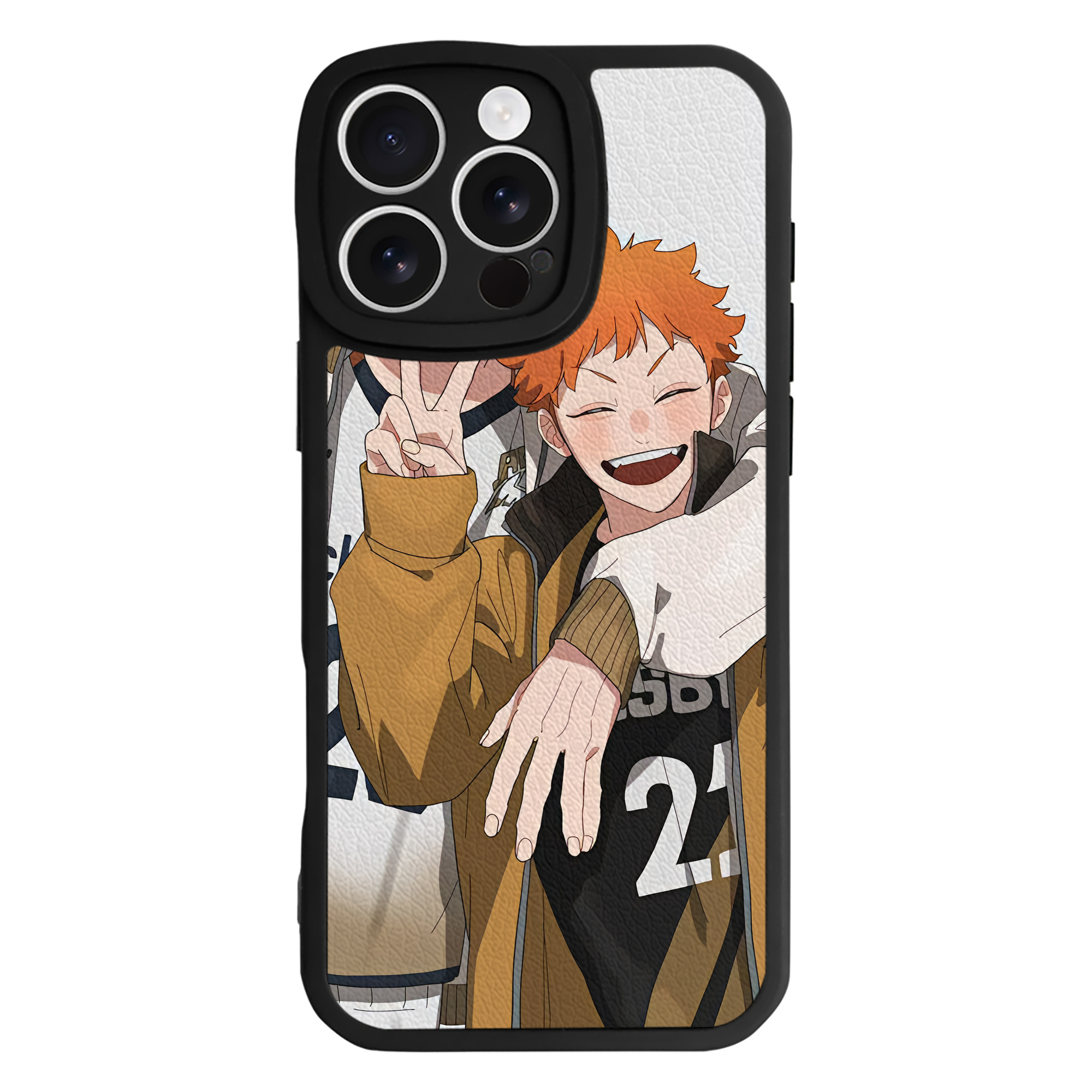 （画像用） ハイキュー!! Haikyu!! 【iPhone 16シリーズ対応】シリコンスマホケース（レザー調） 材質：シリコン